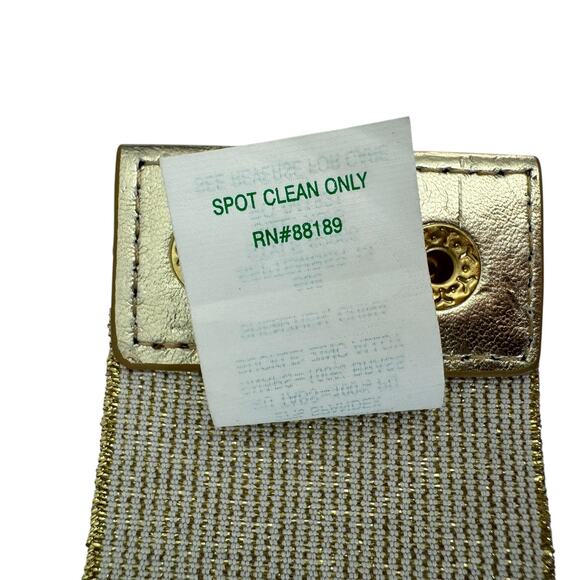LILLY PULITZER Belt XS/S Elastic Stretch Large Gold Braided Decorative Buckle - Picture 11 of 11